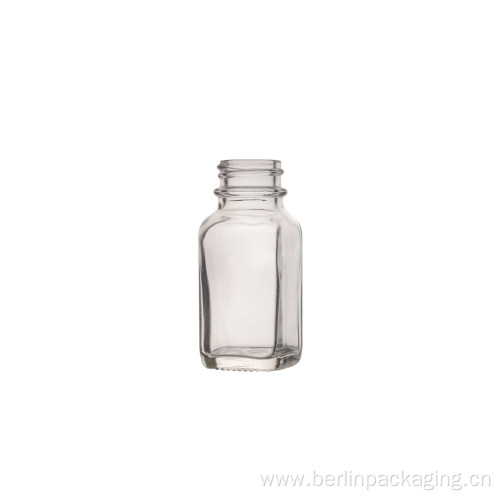 1oz Square Glass Bottle